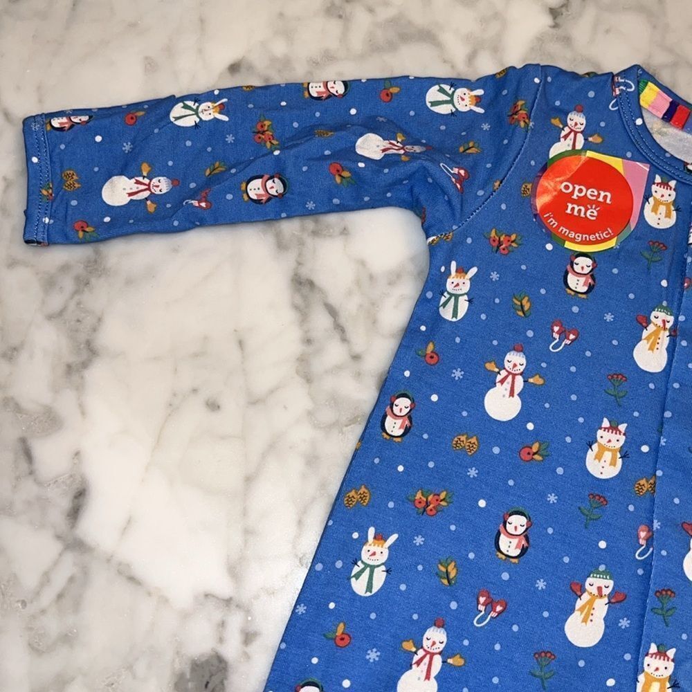 NWT MAGNETIC ME SNOWMAN MODAL FOOTIE - Picture 4 of 6